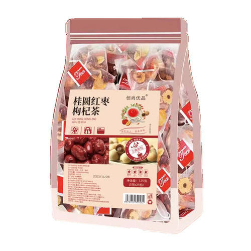 Goddess Tea Longan Red Dates Wolfberry Tea 125g Combination Scented Tea Woman Qi Blood Ginger Date Tea Aunt Brown Sugar Ginger