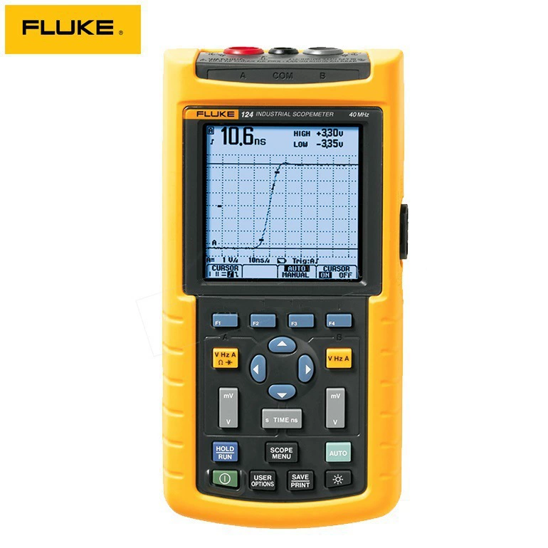 США Fluke FLUKE124/007 f124/007S Универсальный осцилометр для промышленного ручного осциллограма