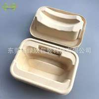 Формованный из целлюлозы упаковочный лоток с сухой и влажной подкладкой, фиксированная модель, индивидуальный биоразлагаемый упаковочный лоток из бумаги