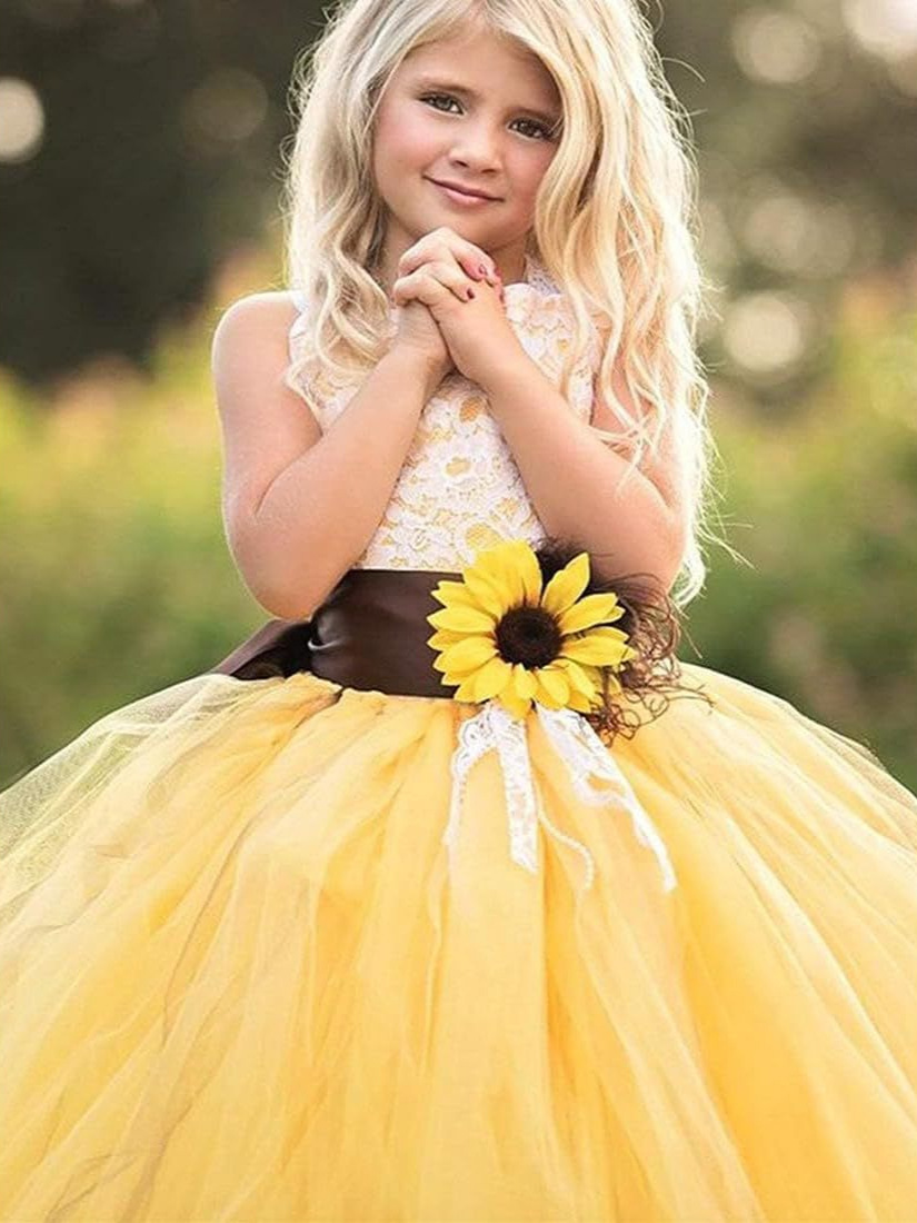 AliExpress, Europa y América, niña, niña de las flores, vestido de novia, vestido, tirantes, tirantes, tirantes, vestido de princesa, espectáculo infantil, falda tutú