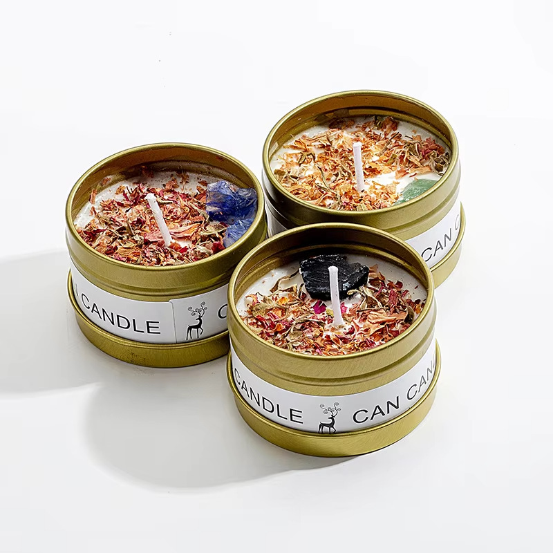 Mayorista transfronteriza plata y oro caja de hierro lata de bananas taza de vinos de vinos de vinos de bodas hotel regalo de mano fragancia de velas