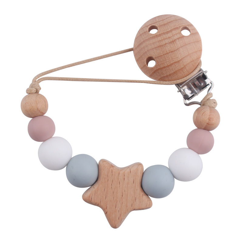 Productos para bebés y niños pequeños clip de chupeta creativo bebé dibujos animados juguetes de beech mordida de dientes molares chupeta cadena anti-caída cadena