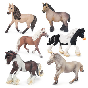 Cross-border Simulation Wildlife Model Toy Gypsy Horse Oil Heavy Arden Horse Haverin Horse