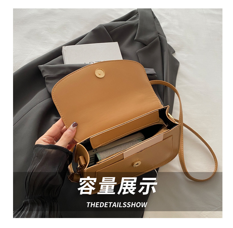 Cross-border retro underarm women's bag, this year's new fashionable single-shoulder bag, trendy and textured crossbody bag, casual tofu square bag undefined