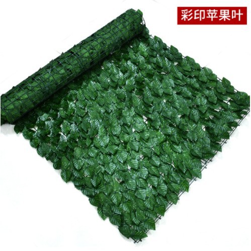 Suministro directo transfronterizo, cerca de plástico de simulación, cerca de patio, pared de plantas de simulación, jardín al aire libre, cerca de hojas verdes