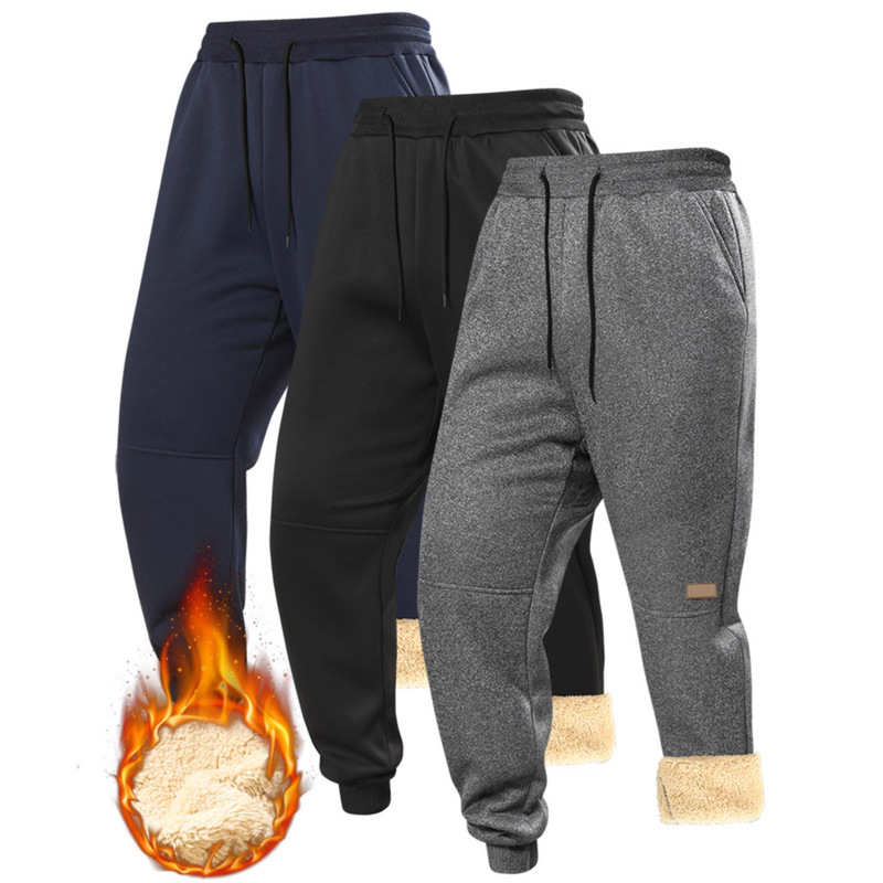 Cross-Border European Size Lamb Wool Loose-Fitting Pants, Trendy and Durable