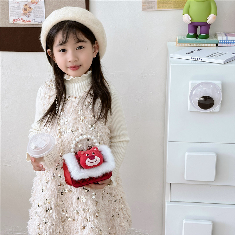 Transfronterizos Amazon bolsos para niños Aisha bolsa de la princesa bolsos de perlas bolsos de mano bolsos de chicas cadenas de comercio exterior