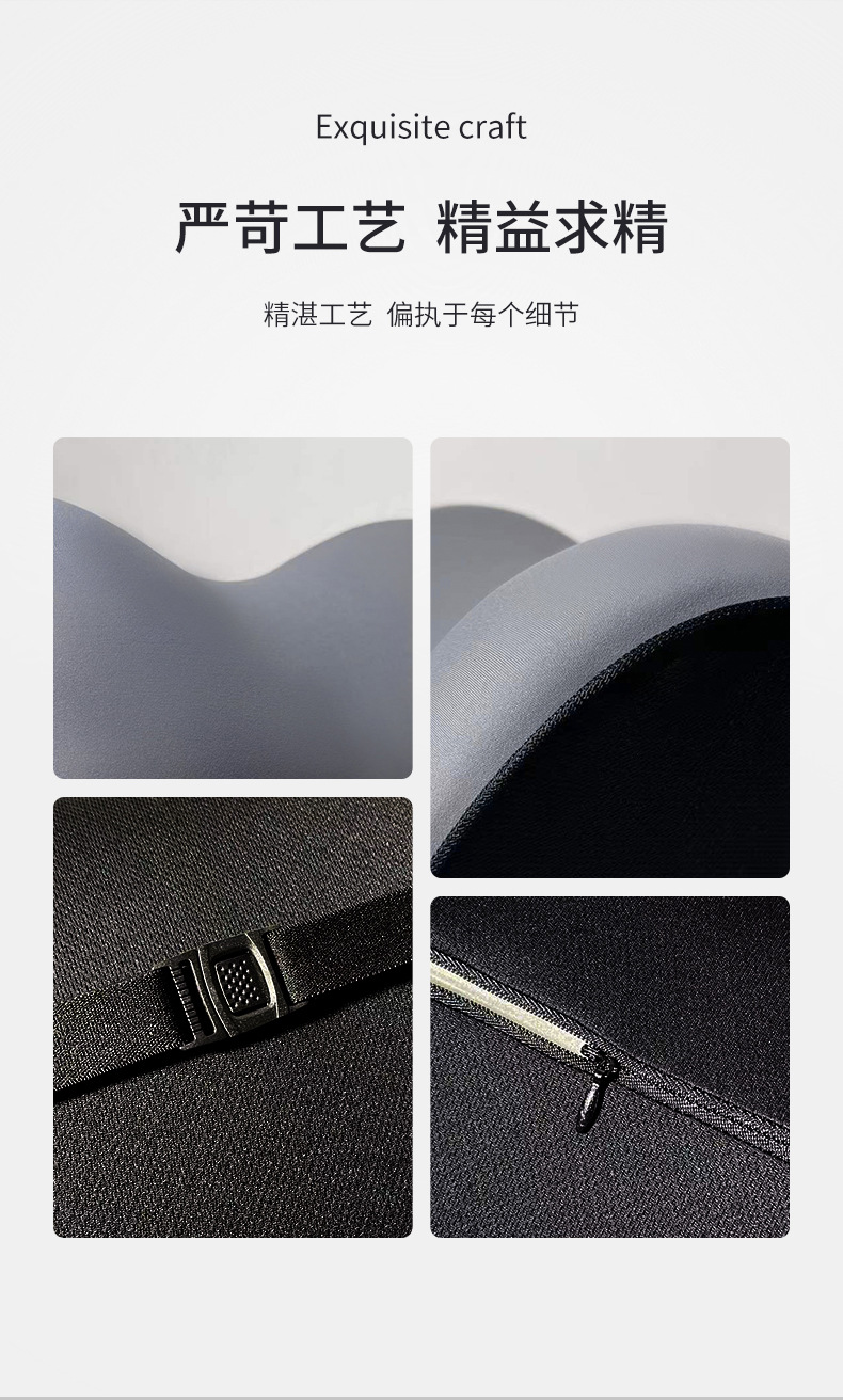 Latex Car Headrest Cushion Seat Universal Neck Pillow Lumbar Support