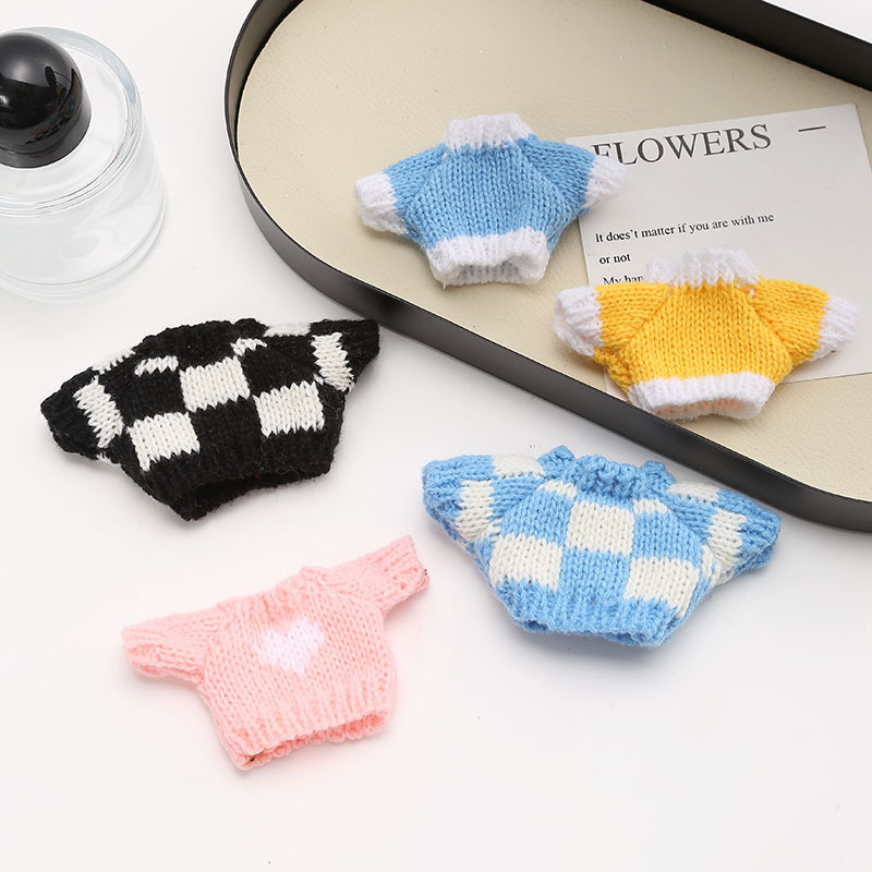 玩偶小毛衣仓鼠宠物替换毛衣花枝鼠手工迷你衣服金丝熊钩织服饰