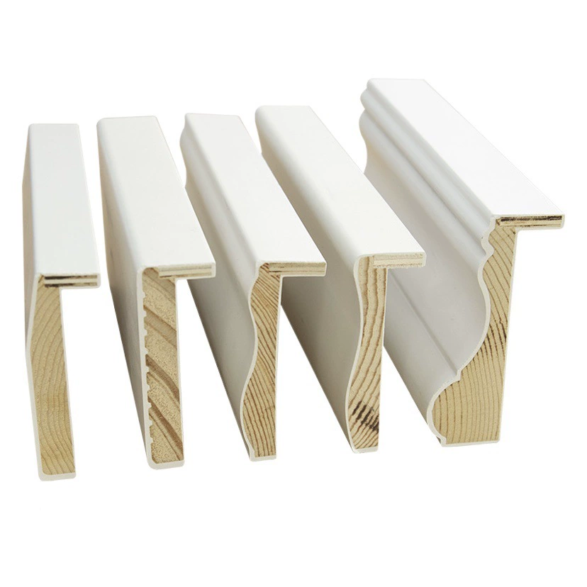 Оптовая продажа твердой древесины линии производителей двери линии окна двери Крышка твердой древесины окна Крышка тупые декоративные линии дверной рамы