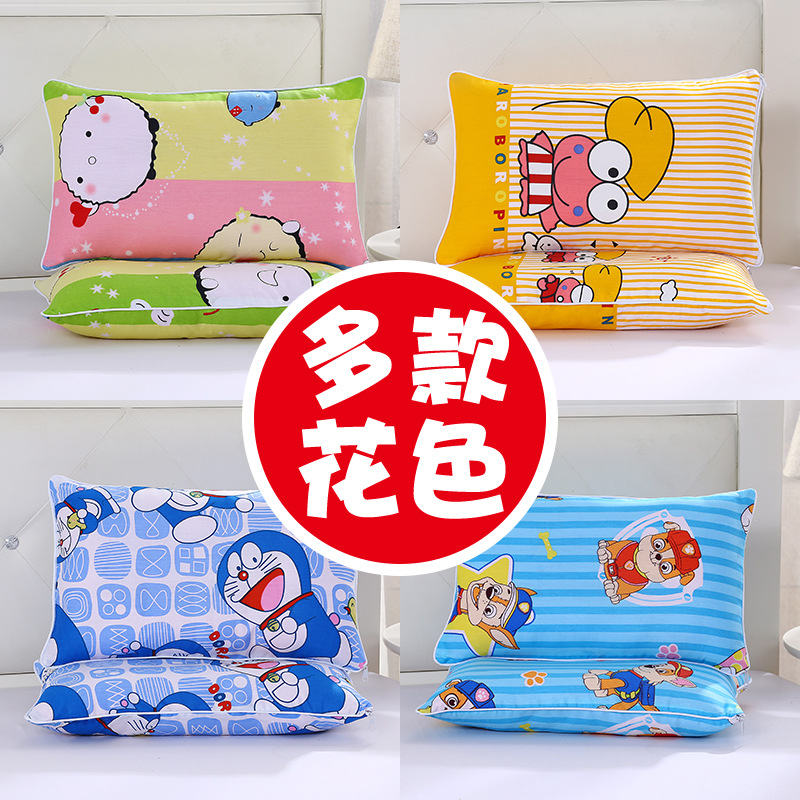 어린이 베개 면 학생 베개 큰 어린이 사계절 만화 유니버설 유치원 아기 초등 학생 3-15 세