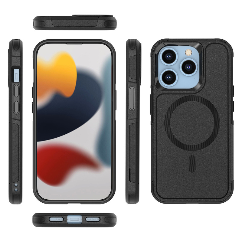 BOX 磁気モデルは Apple 16 iPhone15 Pro max 携帯電話ケース 17 屋外落下防止保護カバーに適しています。|undefined