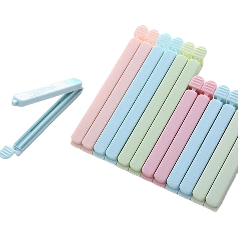 Paquete de cinco colores nórdicos clip de sellado bolsa de alimentos clip de sellado clip de conservación de alimentos bolsa de plástico bolsa de aperitivos clip de sellado