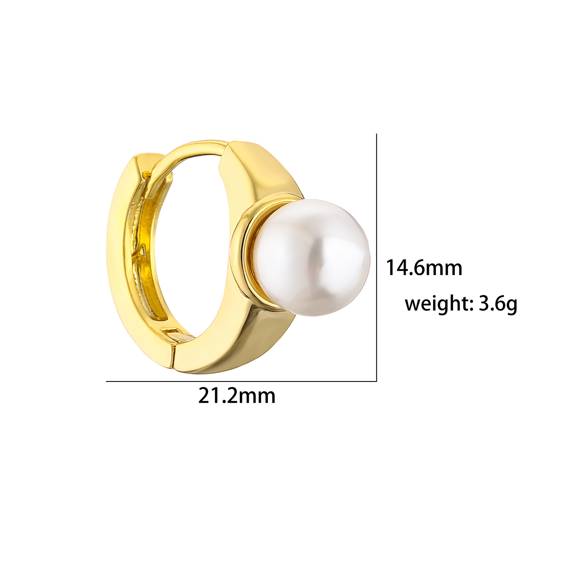 Women'S Gender Elegant Geometric Copper Inlay Artificial Pearls Zircon Earrings 1 Pair