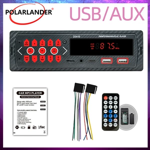 D3410 Single-Spindle Short-Style Car Bluetooth Player Mp3 Supports Fm/Usb/Aux/Tf with Remote Control