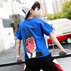 Summer clothing, children's summer set for boys, suitable for teen, with short sleeve