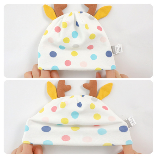 Newborn Bonnet Spring and Autumn Season 0-3 Months Ultra Cute Baby Hooded Cap Hospital Hat Infant Hat Forehead Cover