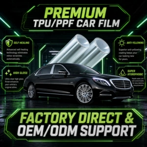 TPU avtomobil örtüyü, boya qoruyucu film, rəng dəyişən PPF şəffaf film