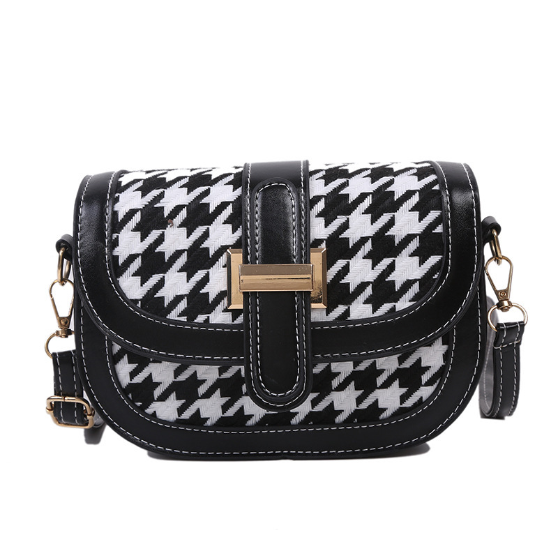 Checked Houndstooth Personalized Daily Commuter Women's Bag