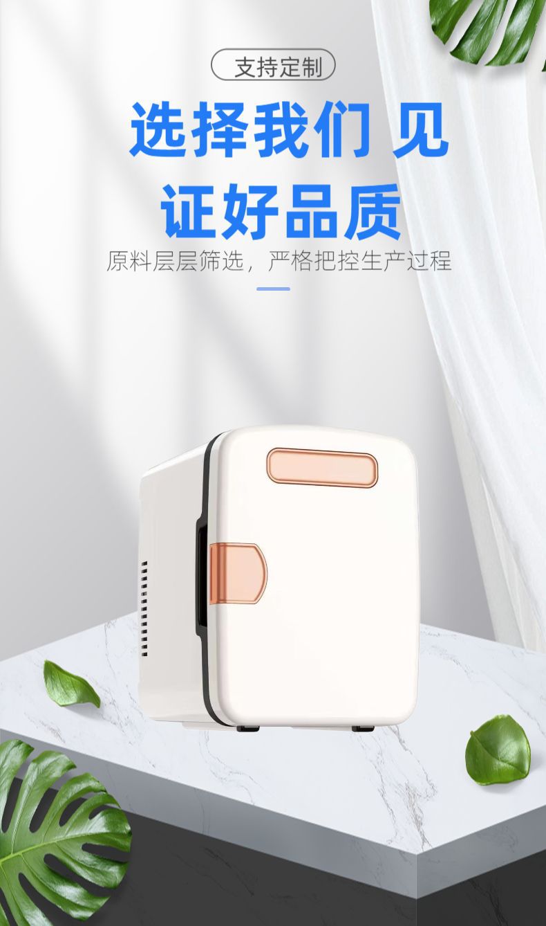 USB Car Refrigerator Portable Outdoor Mini Refrigerator Cosmetics Household Dormitory Office Small Refrigerator