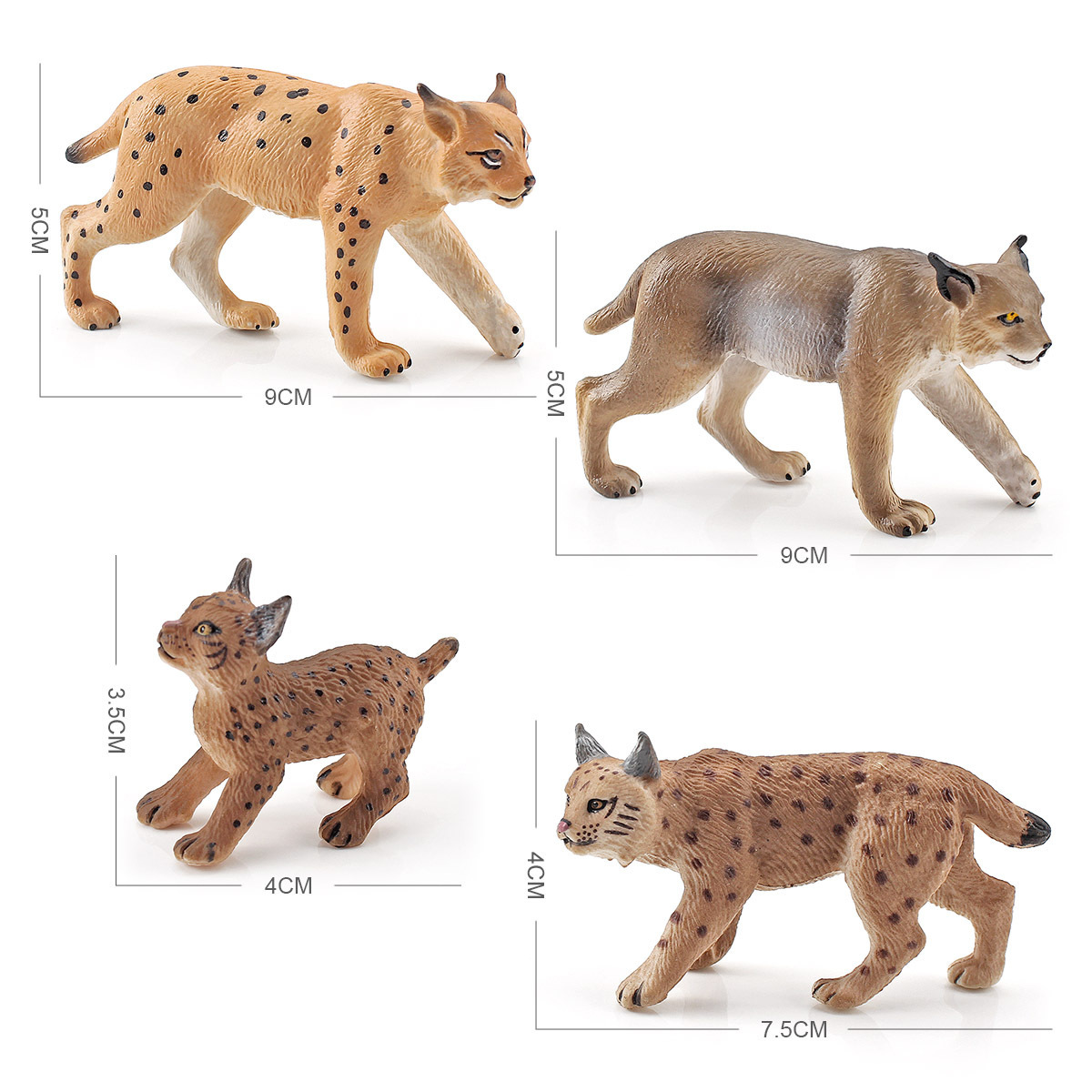 Simulación transfronteriza animal del bosque CATx modelo de juguete para niños gato cognitivo CATx Castor salvaje decoración adornos