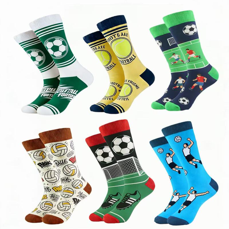 Amazon Cross-Border In-Stock Large Size Men's Socks, Football Socks, Original Long Jacquard Cotton Socks, Trendy Socks, Personalized Trendy Socks Amazon Cross-Border In-Stock Large Size Men's Socks, Football Socks, Original Long Jacquard Cotton Socks, Trendy Socks, Personalized Trendy Socks