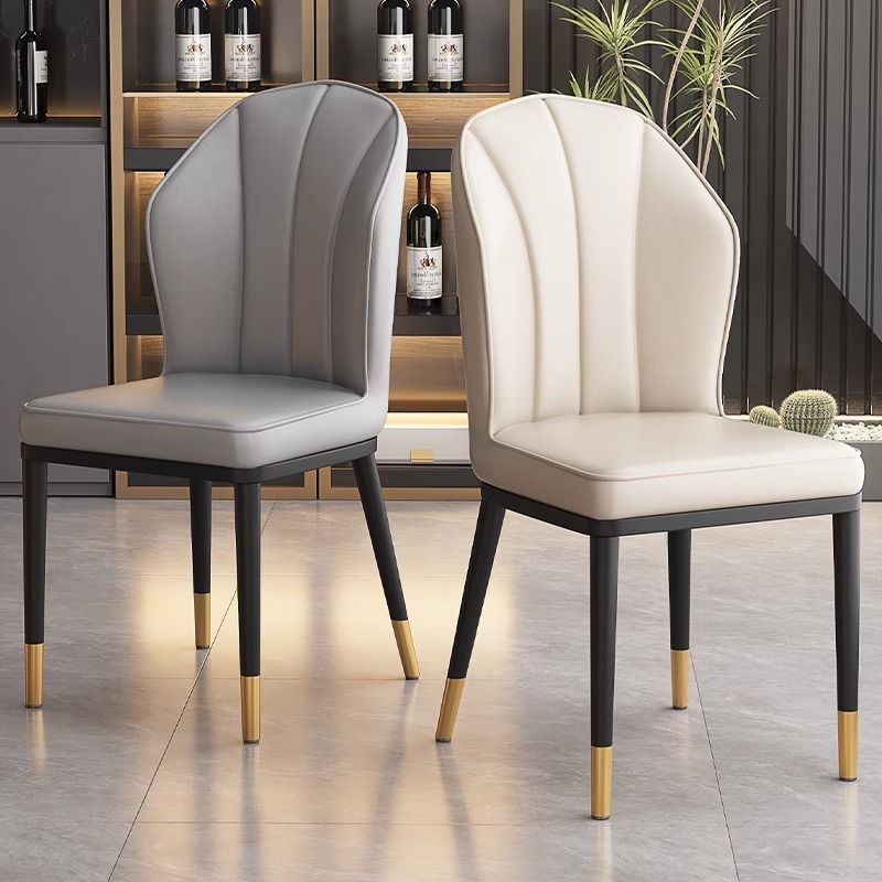 Nordic Light Luxury Dining Chair Home Stool Backrest Simple Makeup Table and Chair Restaurant Hotel Light Luxury Iron Dining Table and Chairs