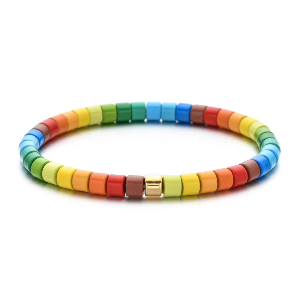 Bohemian Colorful Beaded Alloy Unisex Wristband 1 Piece display picture 15