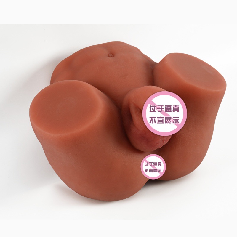 TPE Male Masturbator Anal Sleeve, Manual Control, Skin or Coffee Tone — detail image 4