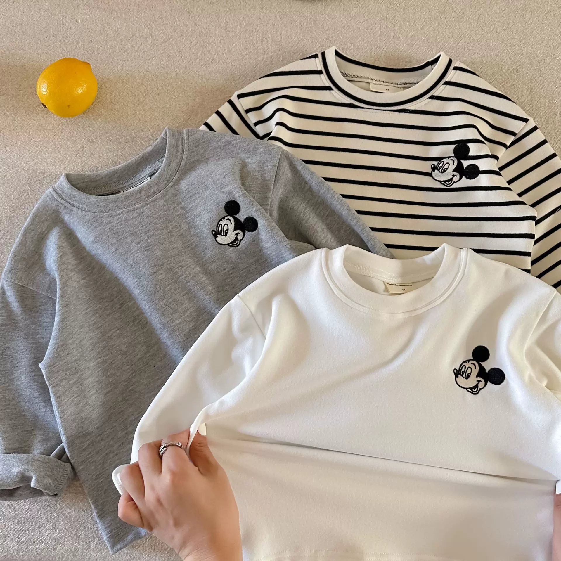 现货长袖儿童T恤2025秋冬男女童韩版休闲宝宝短袖夏款可爱打底衫