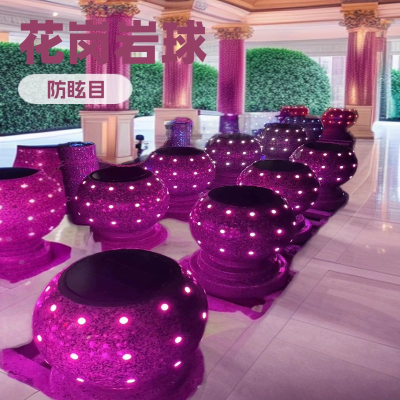 Производитель светодиодных ламп, встроенных в светящиеся каменные сваи, противоударные каменные блоки, светящиеся шарообразные каменные сваи