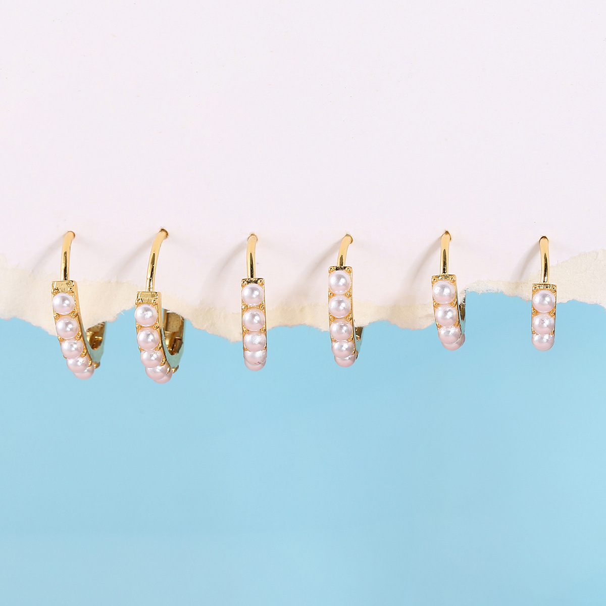 Earrings Classification Fashion Geometric Brass Earrings Pearl Copper Earrings