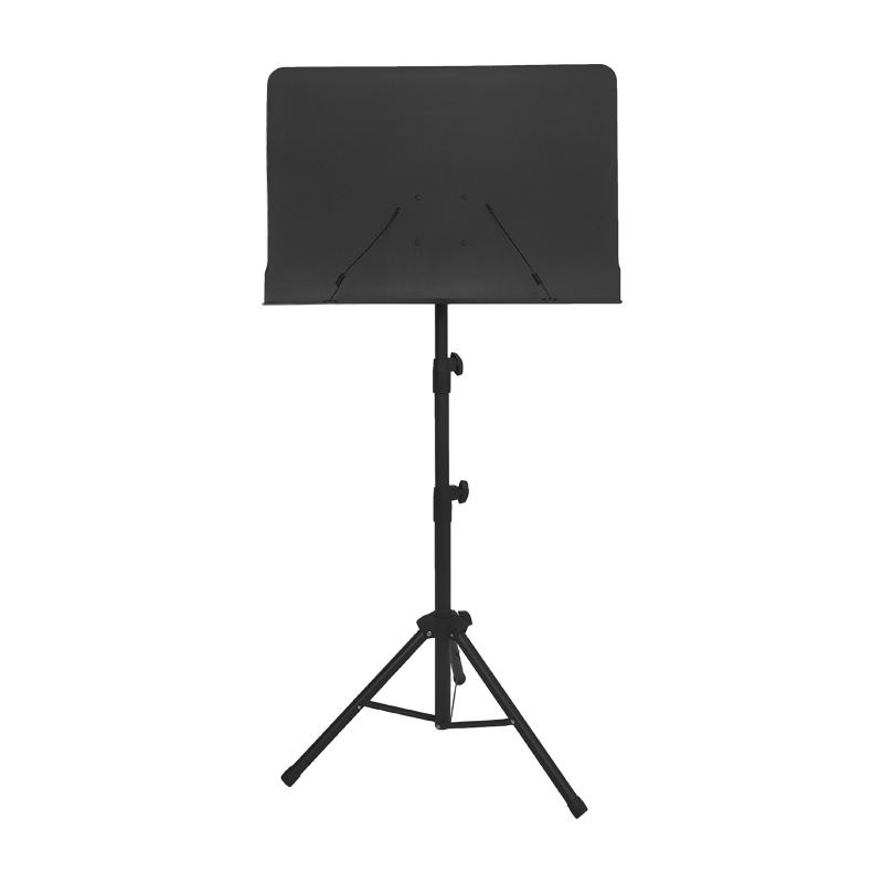 Atril plegable para música, esmerilado, sin perforaciones, atril para música grueso y reforzado, altura ajustable, atril profesional para director de orquesta.