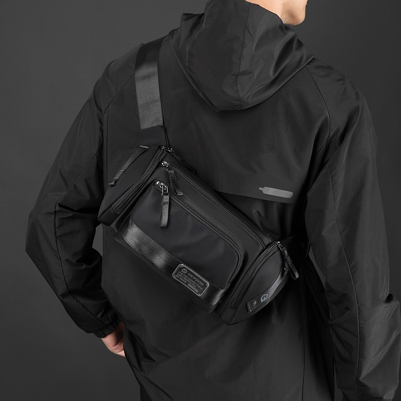 WEPOWER nueva bolsa de mensajero multifuncional impermeable de gran capacidad para deportes al aire libre bolsa de pecho de moda resistente al desgaste
