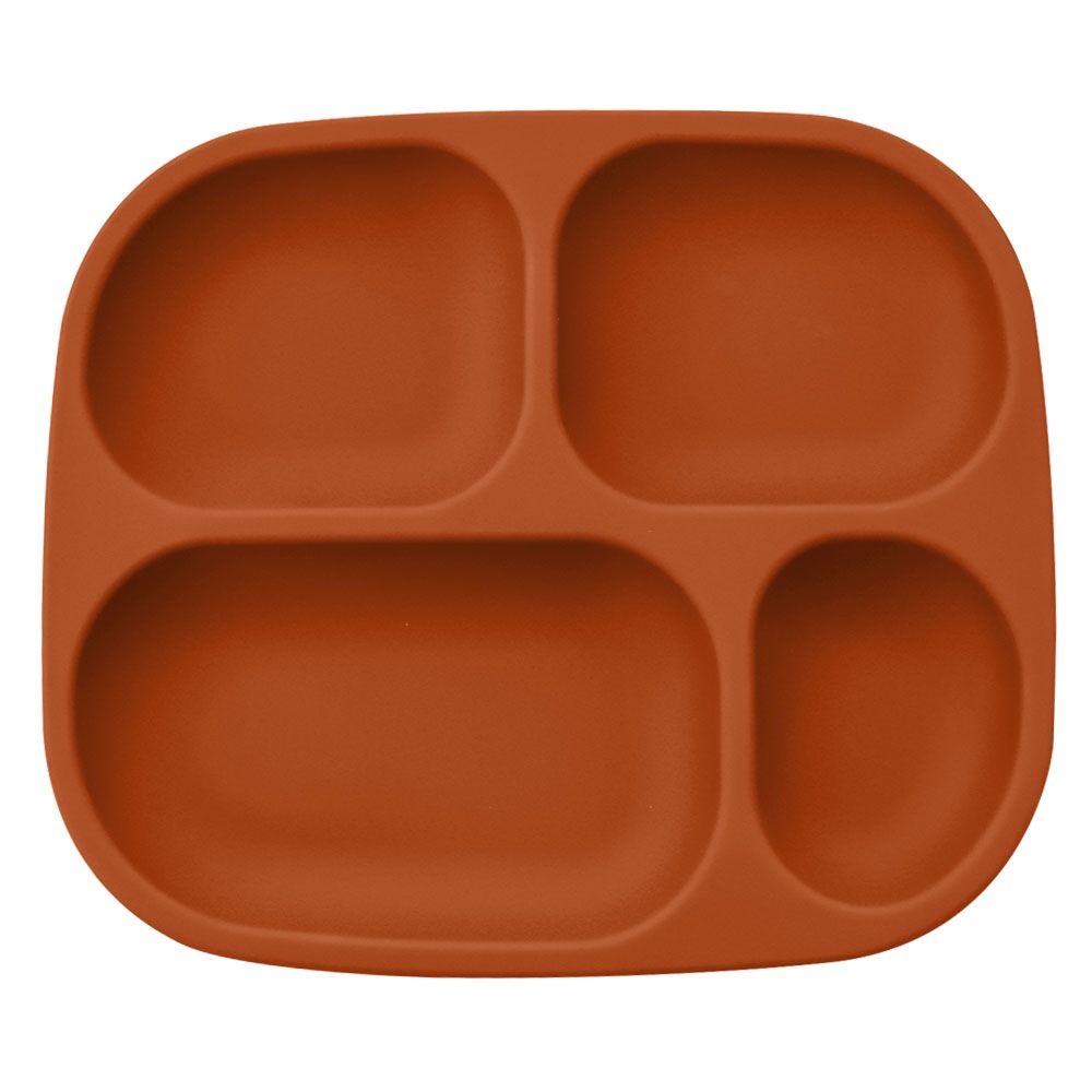 갈색 원형 그리드 플레이트