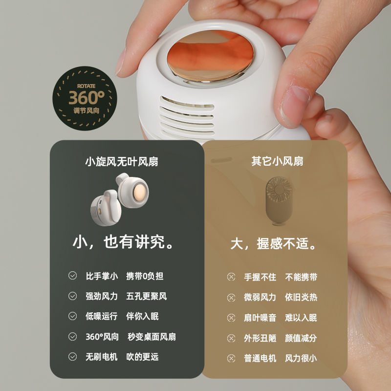 首掛け小型扇風機 ミニ充電式 静音 携帯 学生寮 手持ち腰掛け USB小型扇風機 強風|undefined