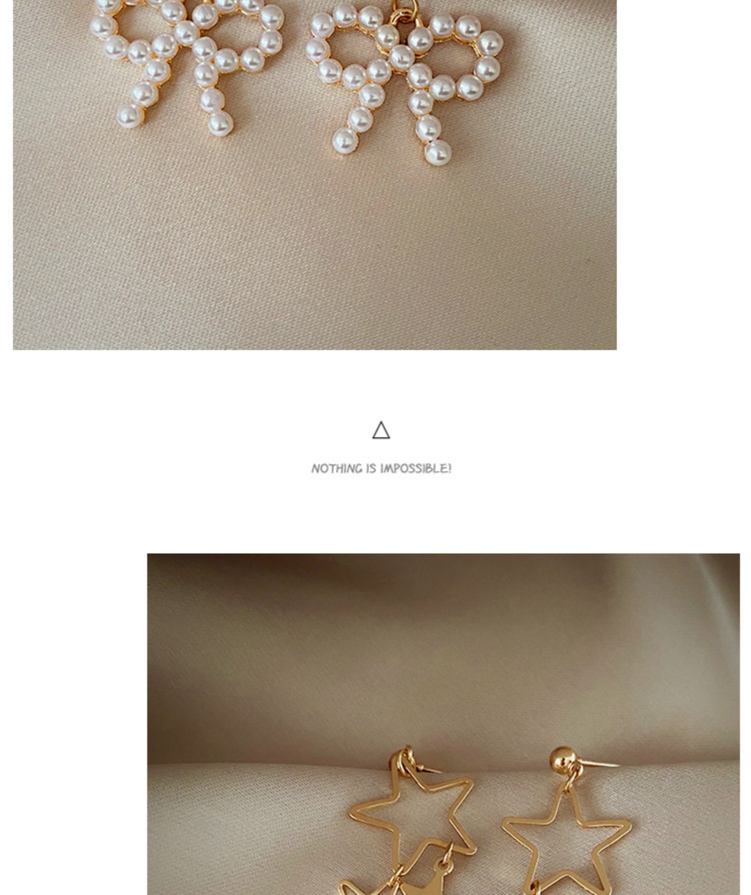 Holiday Occasion Alloy Material Fashion Geometric Alloy Plating Pearl Women's Earrings 1 Pair