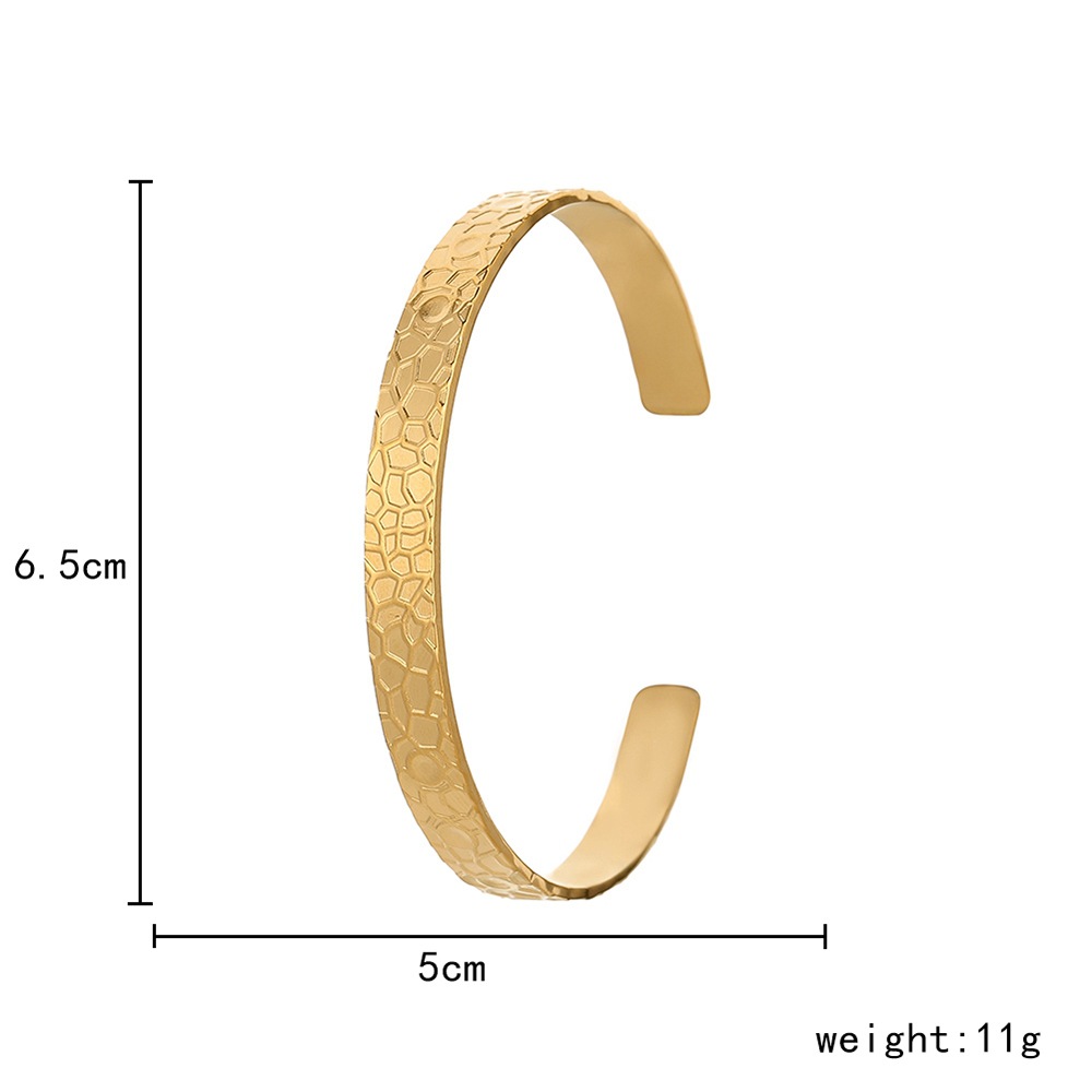 12g Weight Bangle Classification 1 Piece Quantity Daily Occasion Stainless Steel Material Geometric, Eye Pattern Unisex Gender Plating Design Simple Style Style Geometric Eye Stainless Steel Simple Style Bangle 23