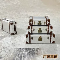 Коробка для одежды Коробка для хранения Ретро Коробка для хранения Алюминиевая Коробка для хранения Модельный шкафчик Коробка для украшения