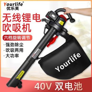Hair dryer portable high-power lithium battery deciduous collector large wind charging dust removal cleaning road blower