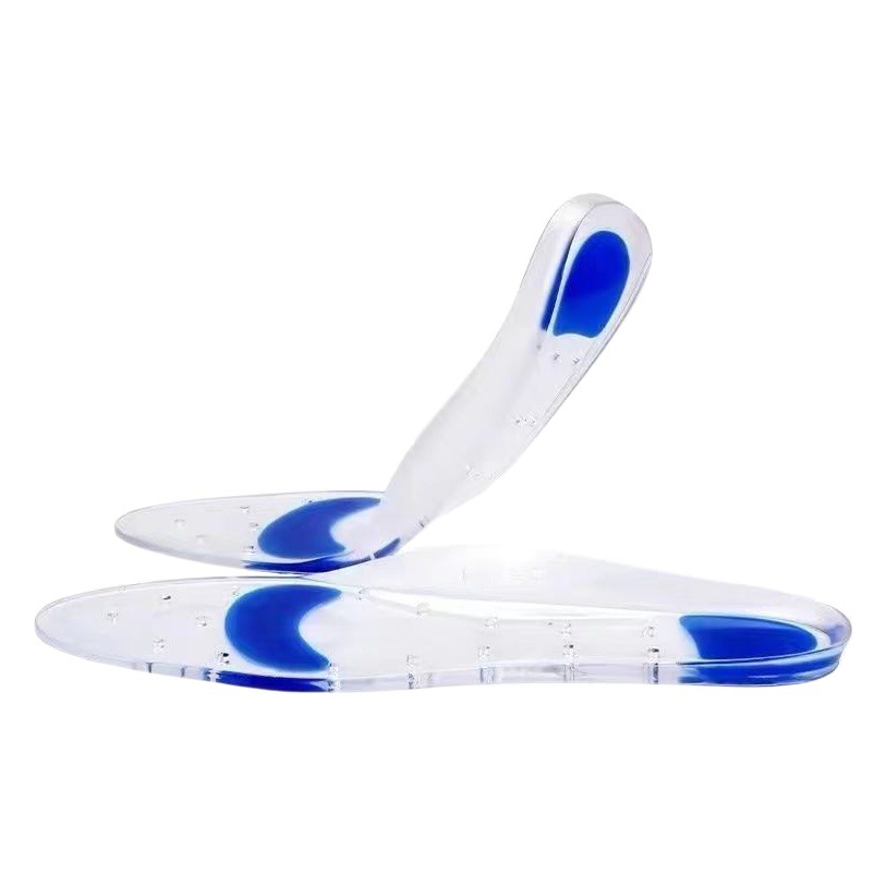 Pie plano plantilla absorbente de choque Plantilla de silicona transpirable suave hombres y mujeres arco de corrección plantilla cómoda de larga duración no cansado