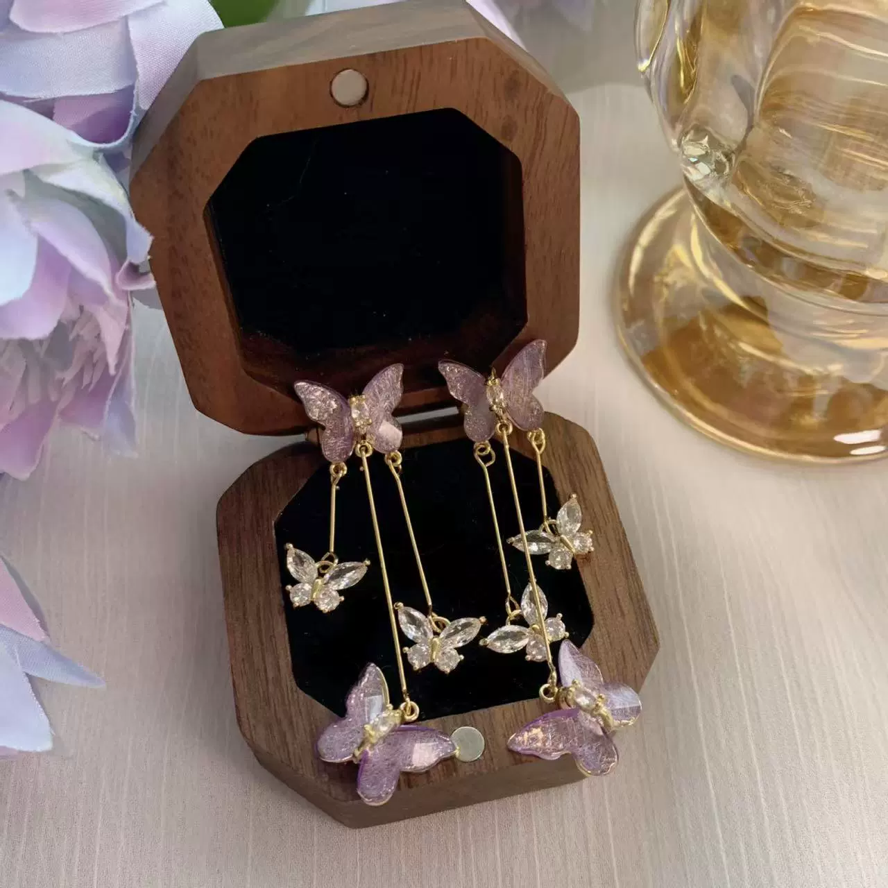 Серебряная игла, модные универсальные свежие серьги, французский стиль, оптом