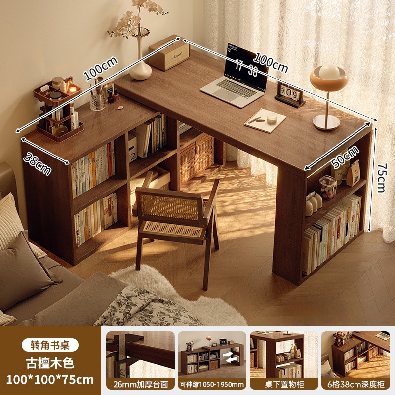 Estricta selección de escritorio de esquina de madera sólida estante de escritorio escritorio en una mesa dormitorio hogar cómoda esquina tipo l escritorio de computadora