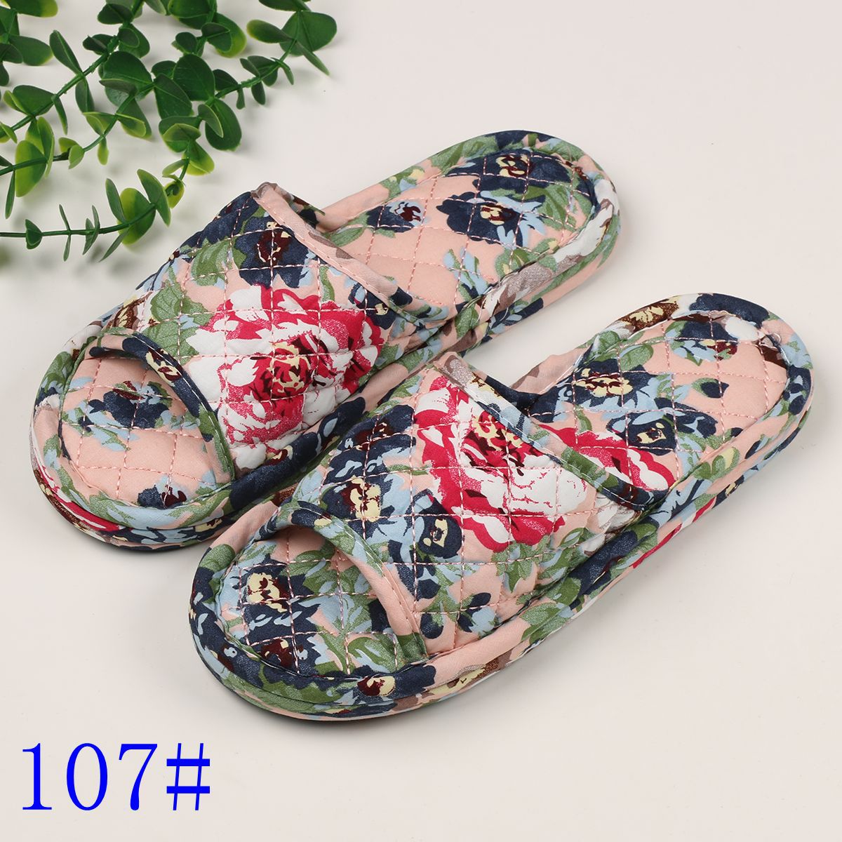 여성용 3겹 꽃무늬 천 107