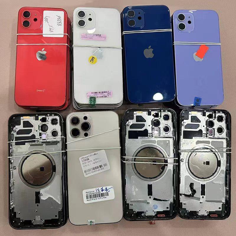 Apple 12iphone12promax バックカバーアセンブリ分解ミドルフレームフレームバックシェル 12min に適しています。|undefined