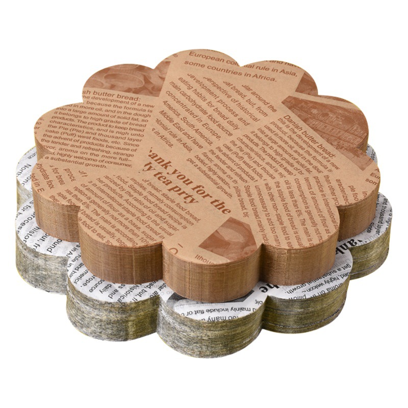 Almohadilla de impresión patrón de encaje de papel de aceite papel de hornear a prueba de aceite placa de papel absorbente de aceite papel de almohadilla papas fritas papel de envolver alimentos fritos