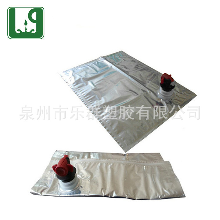 3LBIB镀铝蝶阀红酒盒中袋,20L果汁包装袋
