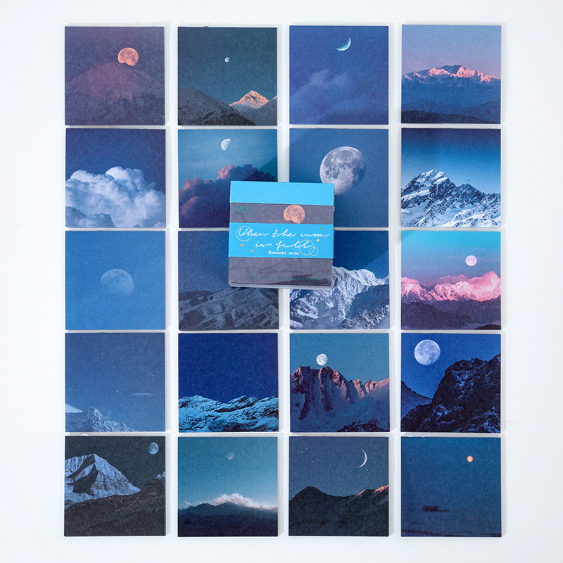 Azúcar poesía libro de notas serie romántica INS fresco diario desgarrable mensaje material decorativo papel base