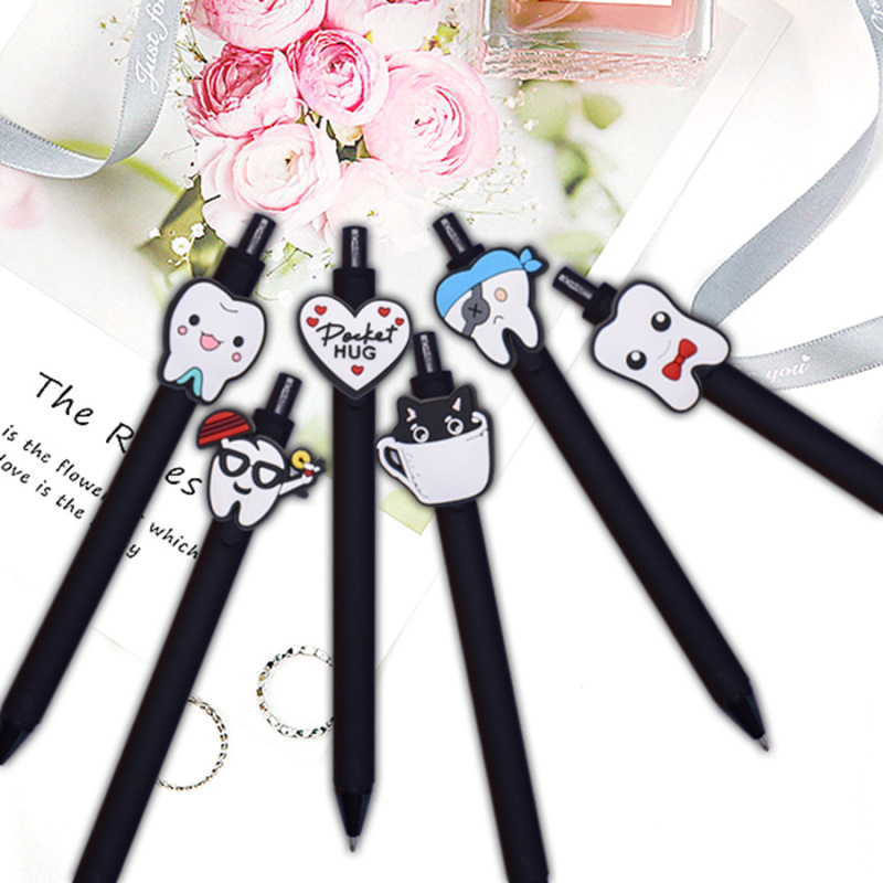 クロスボーダー新しい漫画歯ボールペン pvc 広告ペン学生ゲルペンパーソナライズ diy ペンかわいいボールペン|undefined