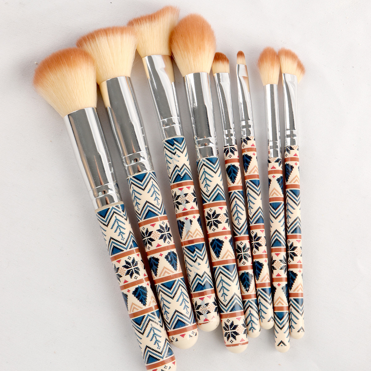 30 herramientas de maquillaje 9 pinceles de maquillaje + 20 polvo + 1 combinación de bolsa de viaje